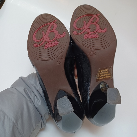 John Fluevog Heels Black Leather Pumps Blind Faith Womens size 7 - Picture 14 of 16